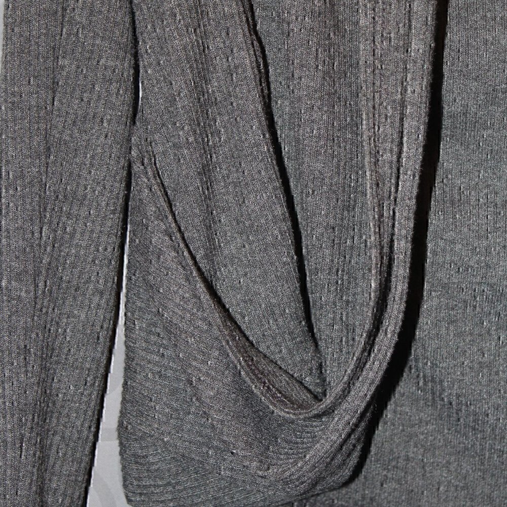 Timing gray sweater cardigan with faux pockets size large - Picture 2 of 7